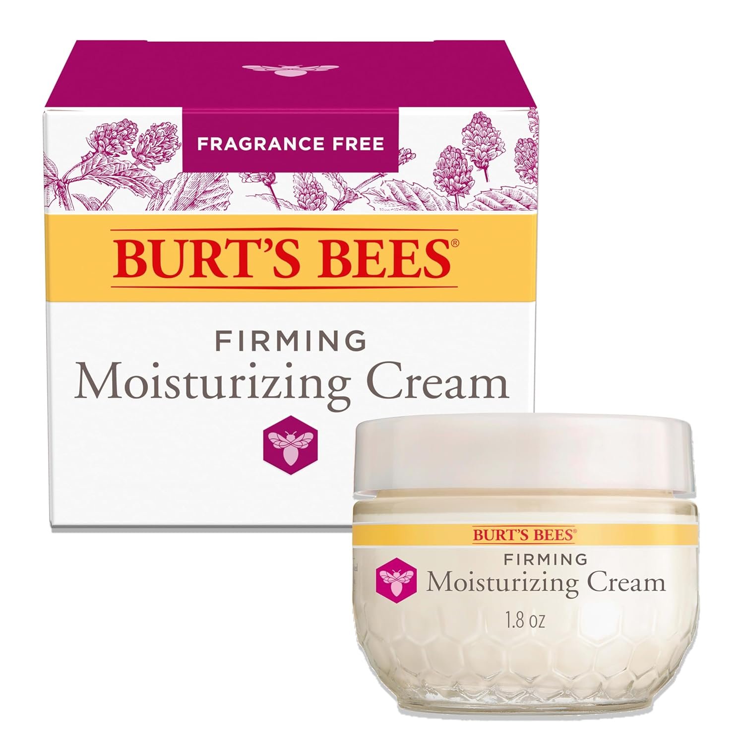 Burt’s Bees Skin Care Stocking Stuffers, Face Moisturizer, Firming Face Cream, Anti-Aging Retinol Alternative, Moisturizing Natural Origin Skin Care Christmas Gifts, 1.8 Ounce
