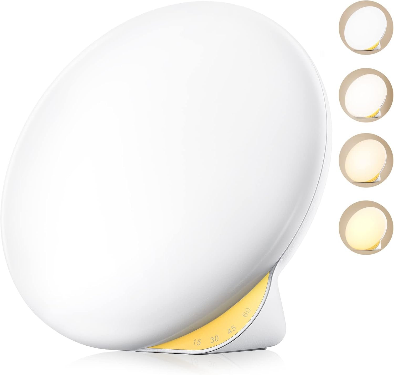 MediAcous Light Therapy Lamp, UV-Free 10000Lux Therapy Light, Sunlight Lamp with 4 Brightness Levels & Color Temperature & Timer, Daylight Lamp with Memory Function, Touch Control & Compact Size