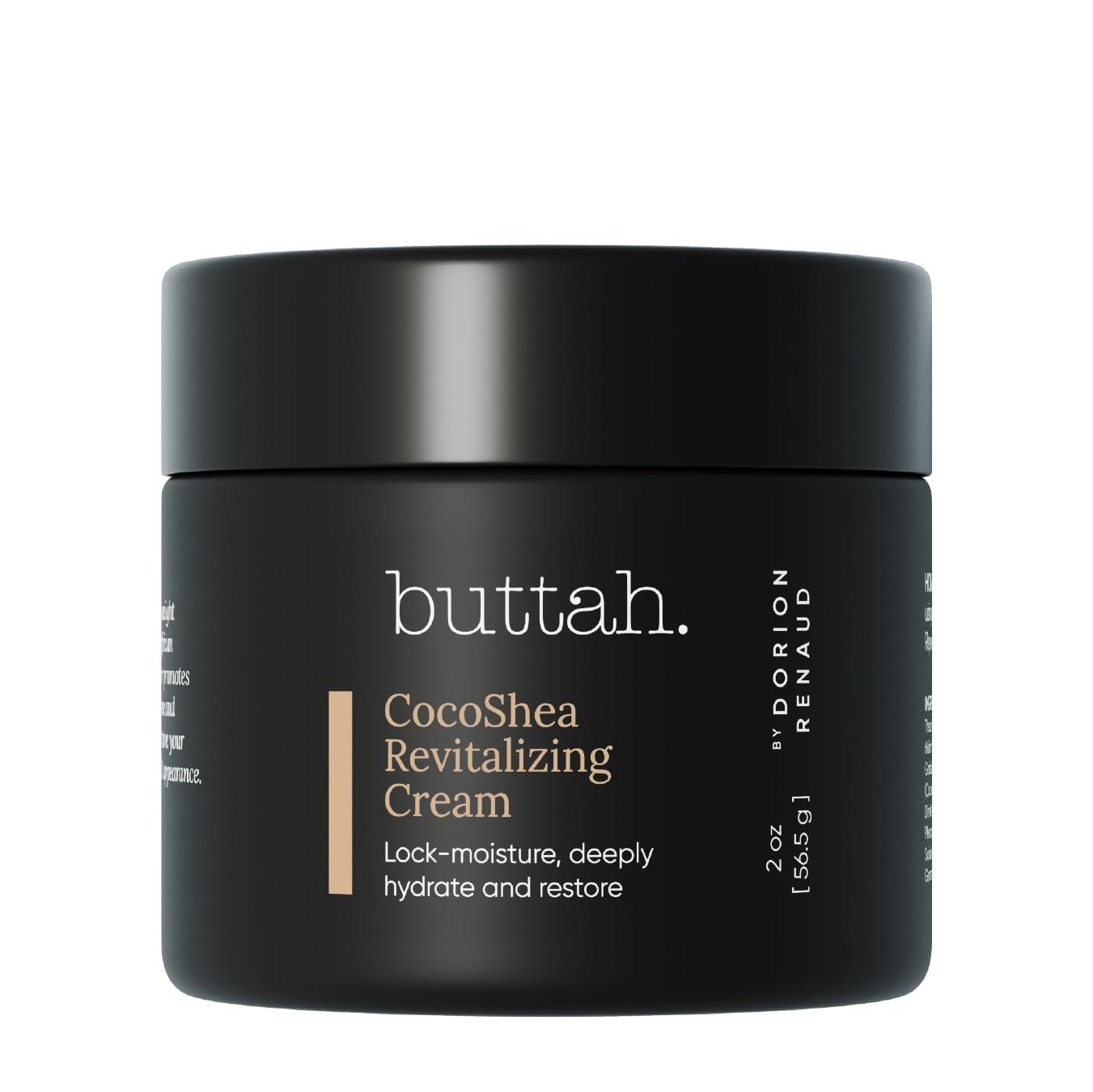Buttah Skin CocoShea Revitalizing Cream 2oz – Natural & Organic African Shea & Cocoa Butter – Best Face Moisturizer for Dry Skin – Skin Protectant for Melanin Rich Skin – Black Owned Skincare