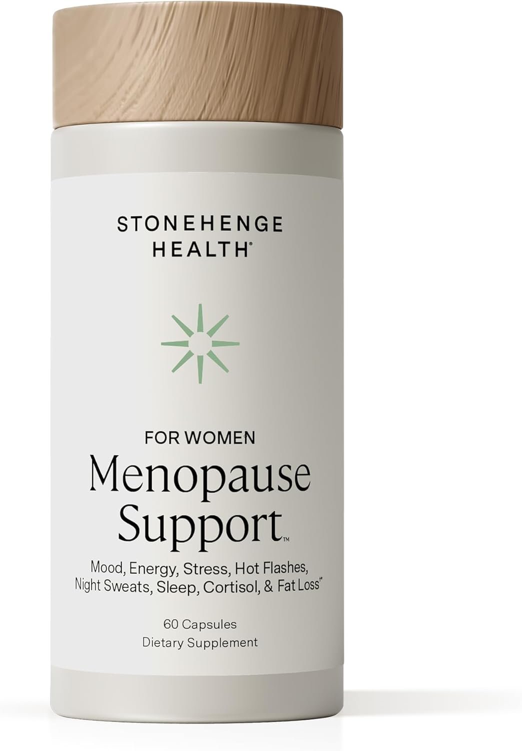 Stonehenge Health for Women Menopause Support for Peri + Menopause + Post – Mood, Energy, Stress, Hot Flashes, Night Sweats, Sleep & Cortisol, Chromax Chromium, Vitamin D3, KSM-66 Ashwagandha Extract