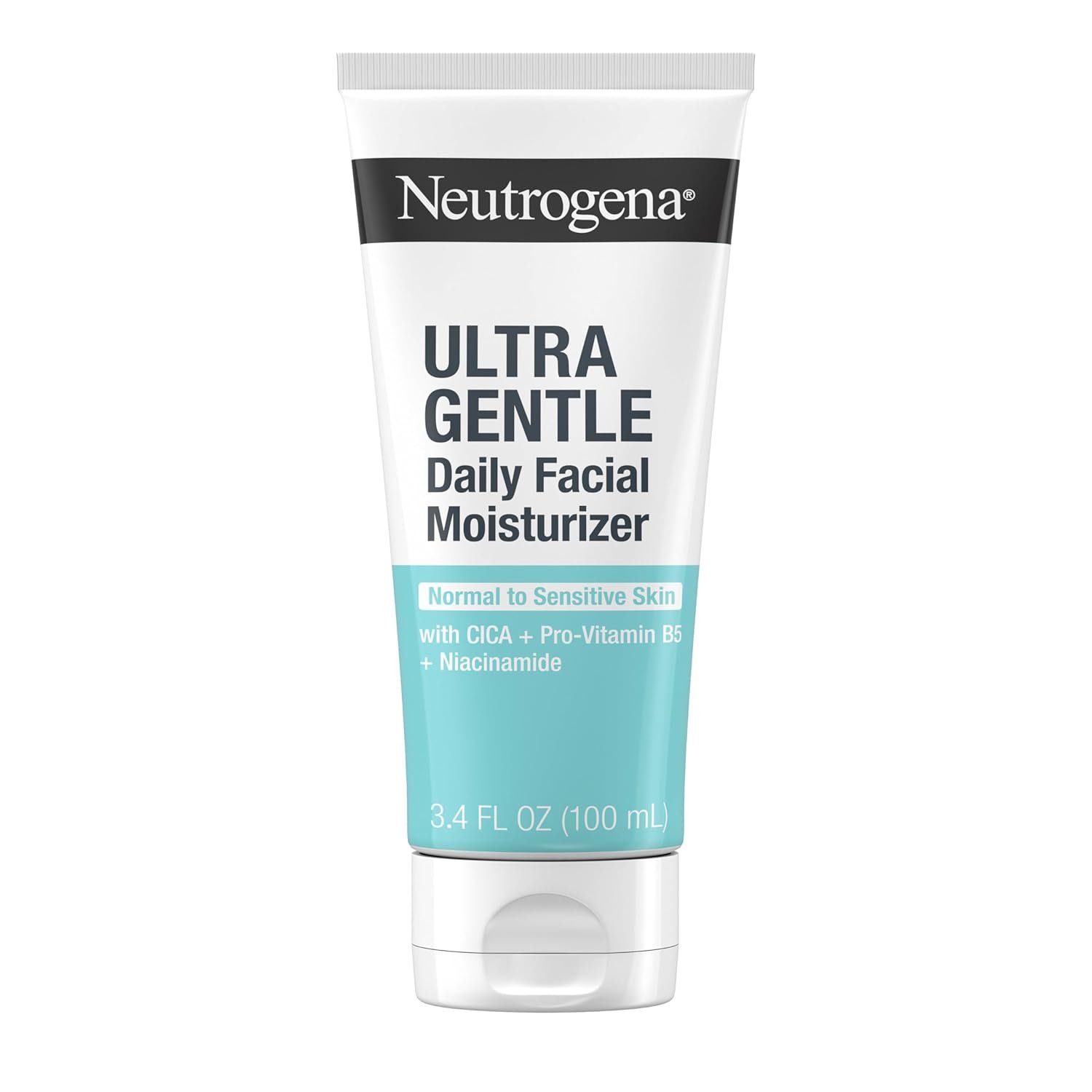 Neutrogena Fragrance Free Daily Facial Moisturizer, Face & Neck Moisturizer for Sensitive Skin with Vitamin B3, Pro-Vitamin B5 & Vitamin E Supports Skin’s Dynamic Barrier, 3.4 fl. oz