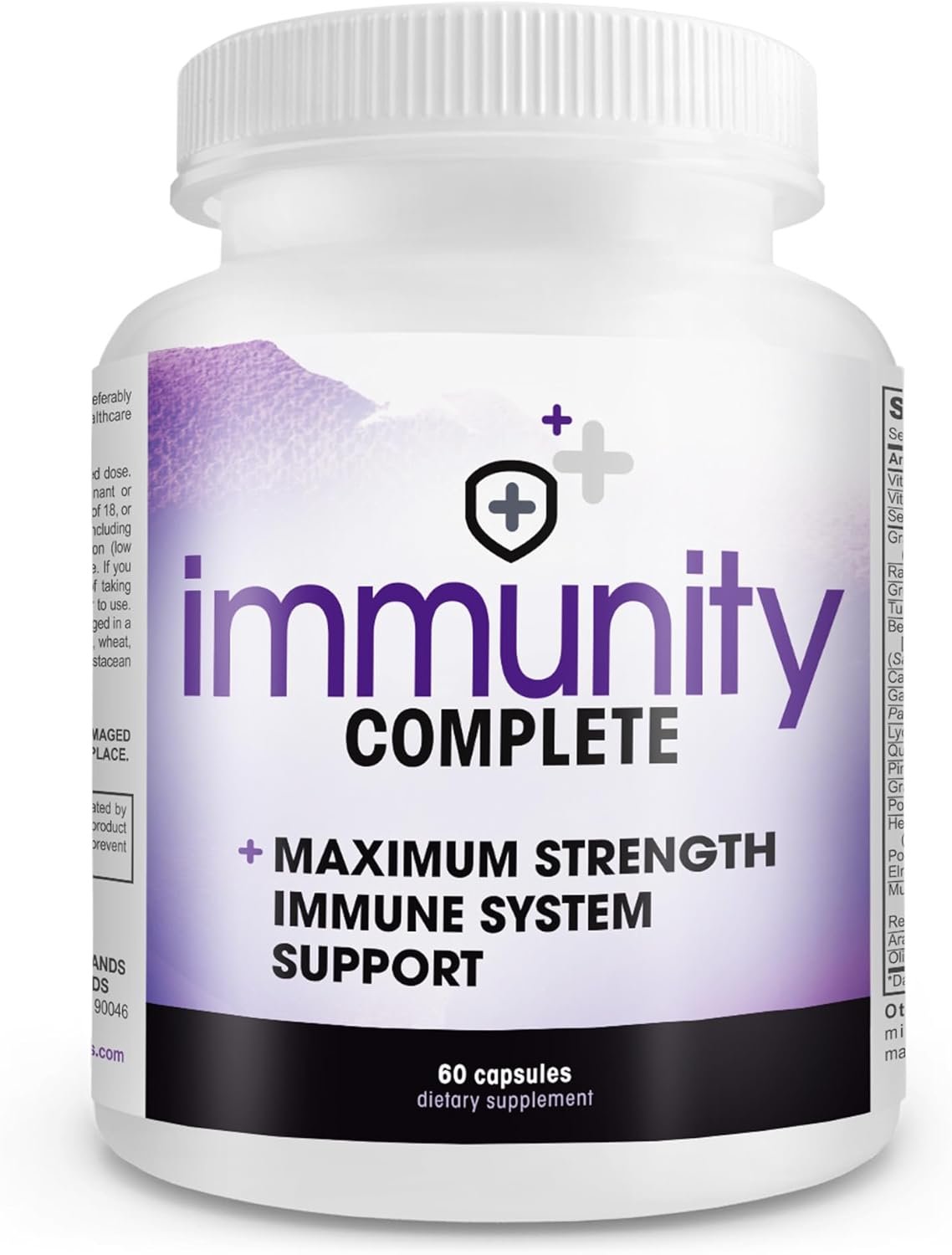 Immunity Complete – 20-in-1 Immune System Booster Formula with Cat’s Claw, Quercetin, Vitamin C, and Olive Leaf Extract 60ct