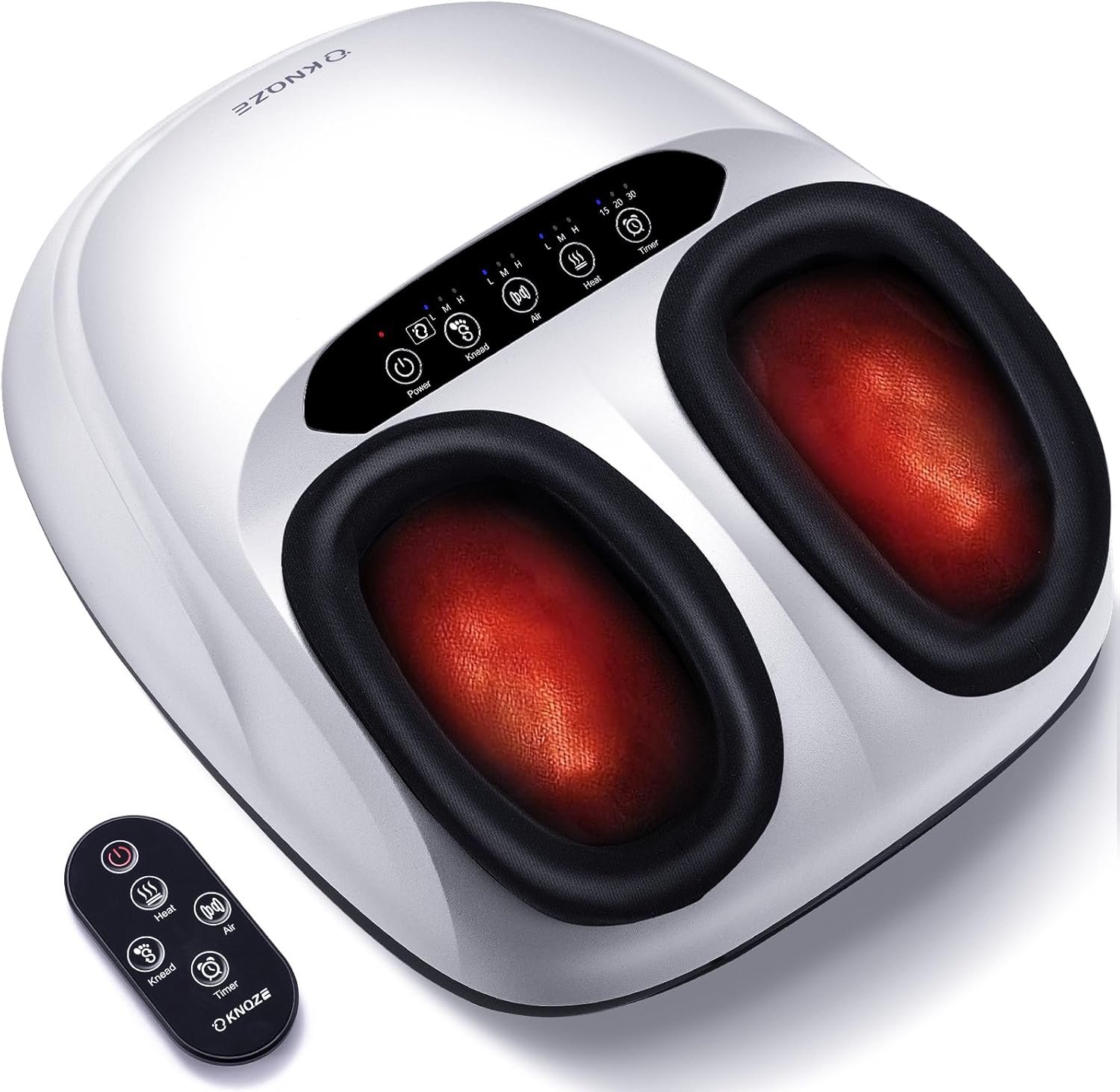 Shiatsu Foot Massager Machine with Heat & Remote, 2026 Upgraded Deep Kneading Feet Massager for Plantar Fasciitis & Neuropathy, 3 Heat Levels, Multi-Mode Massage, Auto-Off Timers, Gifts for Women Men