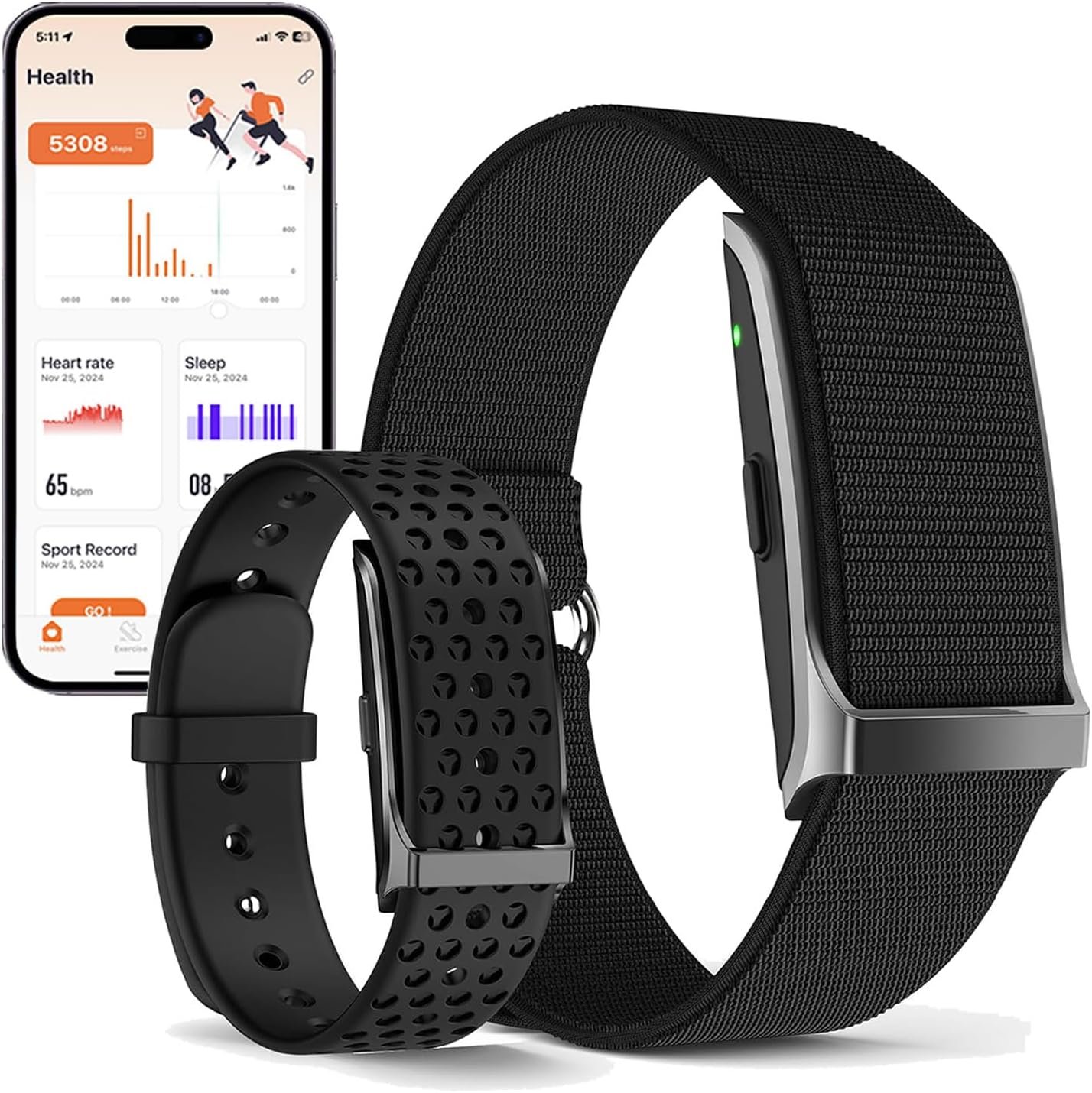 Health Smart Bracelet, Activity & Fitness Trackers/SpO2/ Heart Rate / Blood Pressure/ Sleep Stress/IP68 Waterproof for120 Sport Modes,Automatic Monitoring Wearable Fitness Tracker Comes With Free App