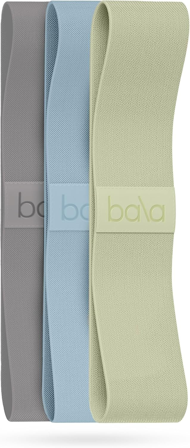 Bala Booty Bands Resistance Bands for Women & Men – Elastic Exercise Bands for Working Out – Wrist, Ankle, Legs & Booty Bands – Workout Resistance Bands for Yoga, Pilates, Strength Training