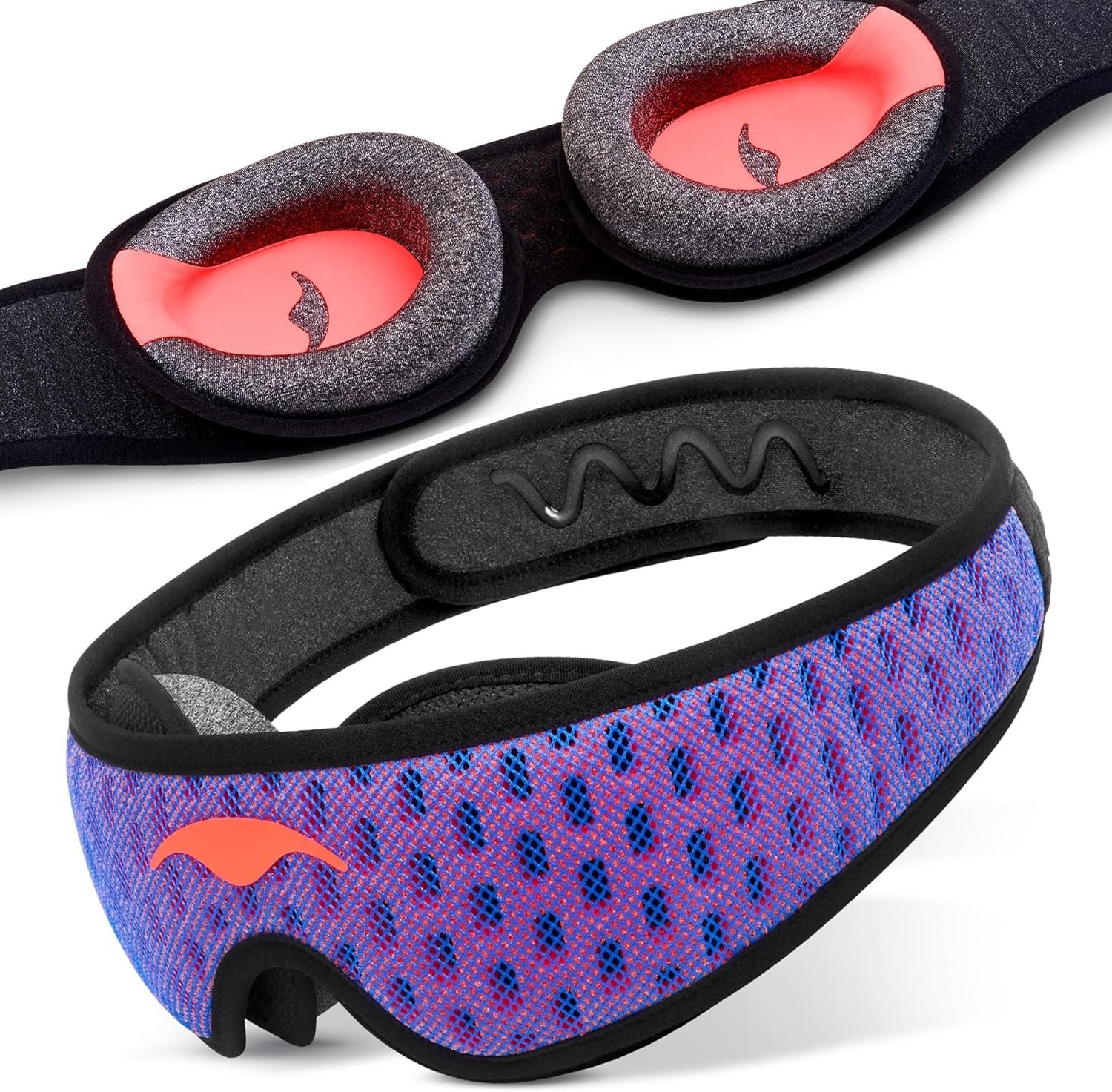Manta Pro Sleep Mask – 100% Light Blocking Sleep Mask for Side Sleepers, Breathable and Comfortable, Spacious & Zero Pressure for Long Lashes, Perfect for Sleep/Travel/Nap/Shift Work