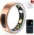 MUNBYN Smart Ring for Women and Men, Fitness Tracker with Sleep Tracking, Heart Rate, Blood Oxygen, Health Reports, Step Counter, 5ATM Waterproof, Compatible with iOS & Android, Rose Gold 9