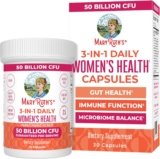 MaryRuth’s 3-in-1 Daily Health Probiotics for Women | Hormone Support & Gut Health Supplement for Women | Women’s Probiotic | 50 Billion CFU | Vegan | 30 ct